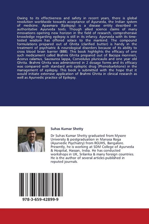 Produktbild: Efficacy of an Ayurvedic formulation (Brahmi Ghrita) in Epilepsy