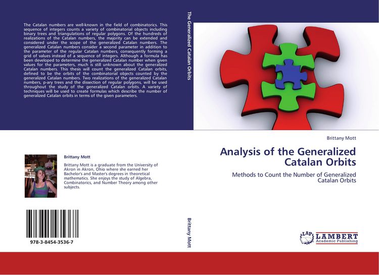 Produktbild: Analysis of the Generalized Catalan Orbits