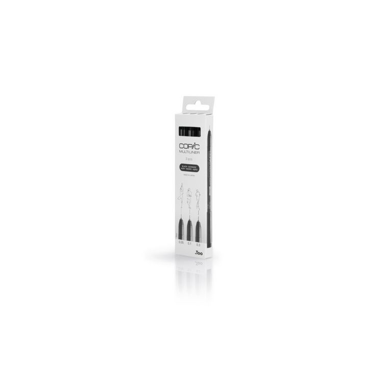 Produktbild: Copic Multiliner-Set schwarz 0.05mm/0.1mm/0.3mm 3 St&uuml;ck