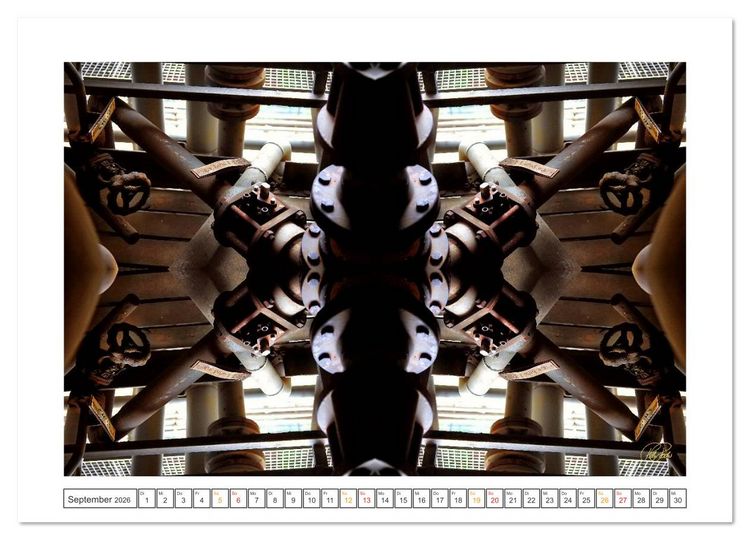 Produktbild: Faszination Spiegelung - Industrie und Technik (Wandkalender 2026 DIN A3 quer), CALVENDO Monatskalender