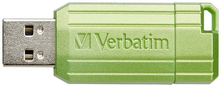 Produktbild: Verbatim USB DRIVE 2.0 PINSTRIPE USB-Stick 128GB Eucalyptus, Gr&uuml;n 49462 USB-A (USB 2.0)
