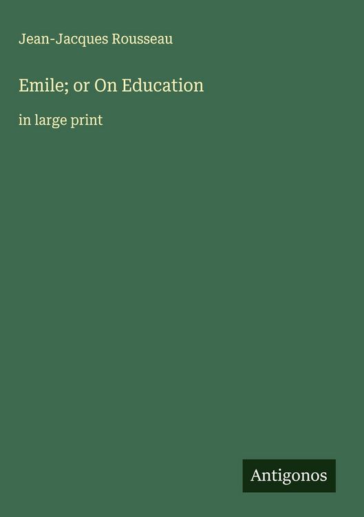 Produktbild: Emile; or On Education