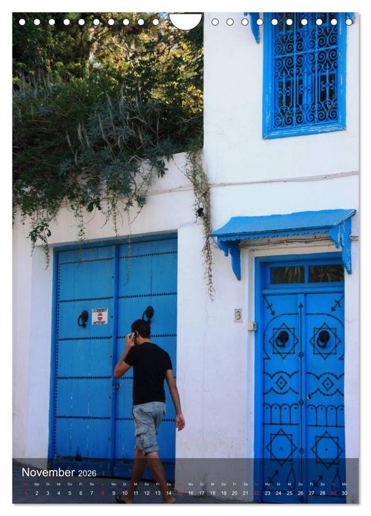 Produktbild: Sidi bou Sa&iuml;d - Die blaue Stadt Tunesiens (Wandkalender 2026 DIN A4 hoch), CALVENDO Monatskalender