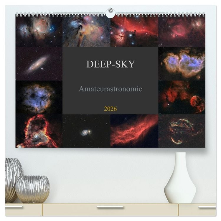 Produktbild: Deep-Sky Amateurastronomie (hochwertiger Premium Wandkalender 2026 DIN A2 quer), Kunstdruck in Hochglanz