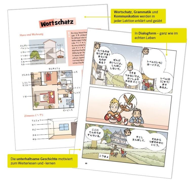 Produktbild: PONS Sprachlern-Comic Japanisch - Eine Liebe in Japan