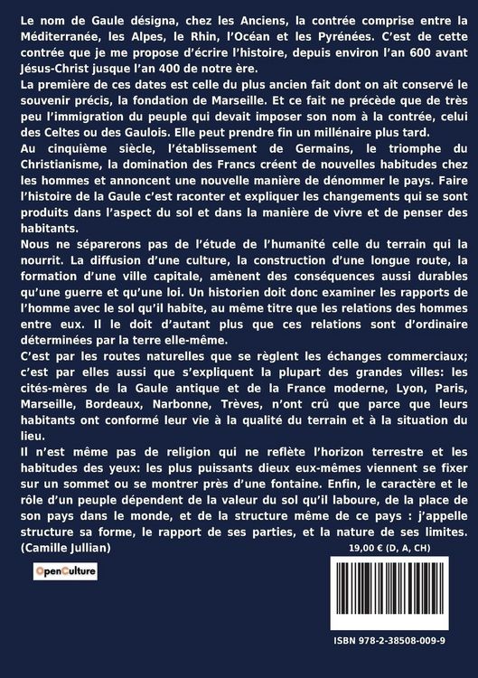 Produktbild: Histoire de la Gaule