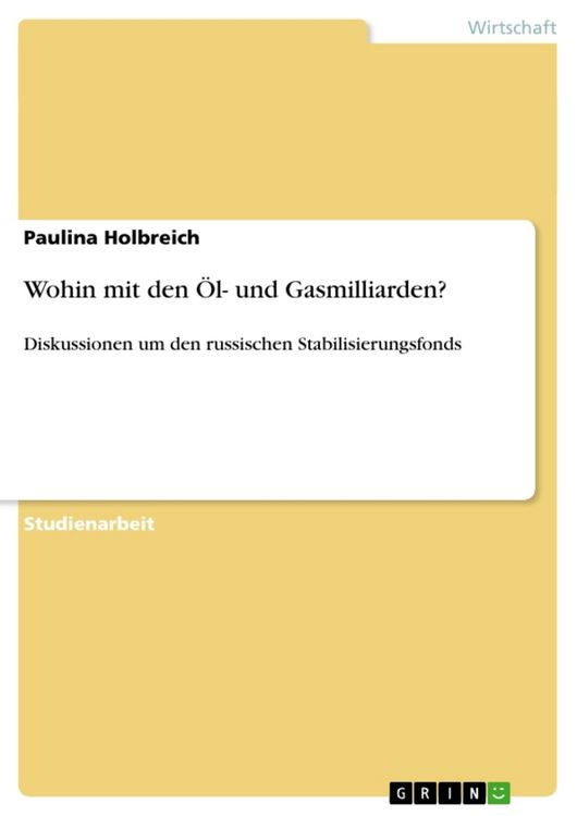 Produktbild: Wohin mit den &Ouml;l- und Gasmilliarden?