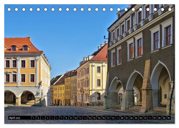 Produktbild: G&ouml;rlitz - Die Perle Niederschlesiens (Tischkalender 2026 DIN A5 quer), CALVENDO Monatskalender
