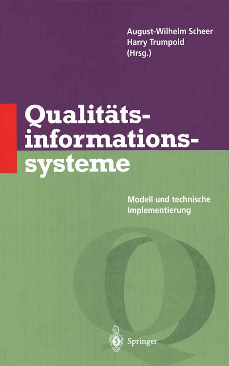 Produktbild: Qualit&auml;tsinformationssysteme