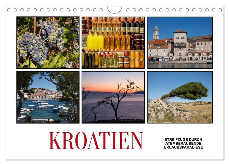 Produktbild: Kroatien - Streifz&uuml;ge durch atemberaubende Kulturlandschaften (Wandkalender 2026 DIN A4 quer), CALVENDO Monatskalender