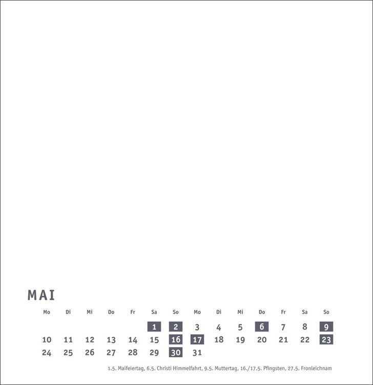 Produktbild: Premium-Bastelkalender wei&szlig; gro&szlig; 2027