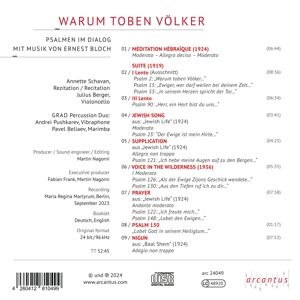 Produktbild: Warum toben V&ouml;lker-Psalmen im Dialog mit Musik