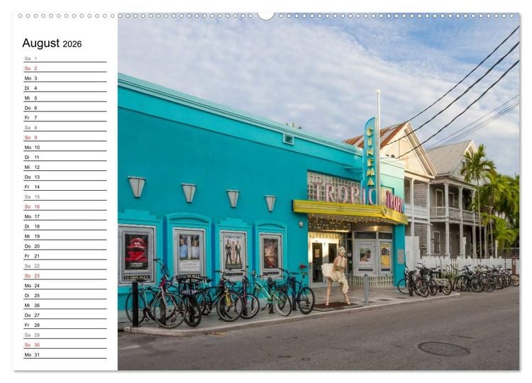 Produktbild: FLORIDA KEYS und KEY WEST Malerische Reiseroute (Wandkalender 2026 DIN A2 quer), CALVENDO Monatskalender