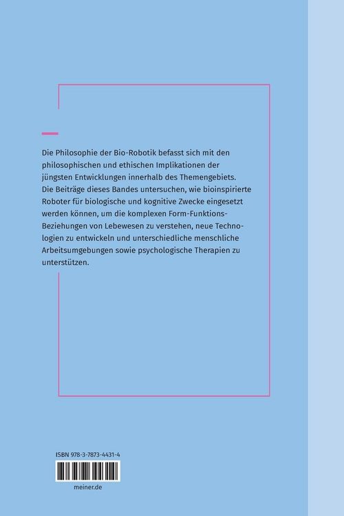 Produktbild: Die Philosophie der Bio-Robotik