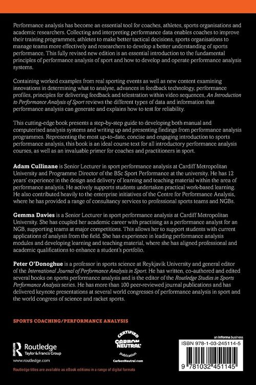 Produktbild: An Introduction to Performance Analysis of Sport