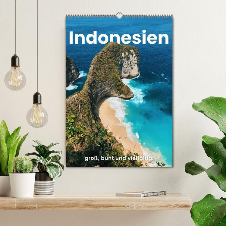 Produktbild: Indonesien - gro&szlig;, bunt und vielf&auml;ltig. (Wandkalender 2026 DIN A2 hoch), CALVENDO Monatskalender