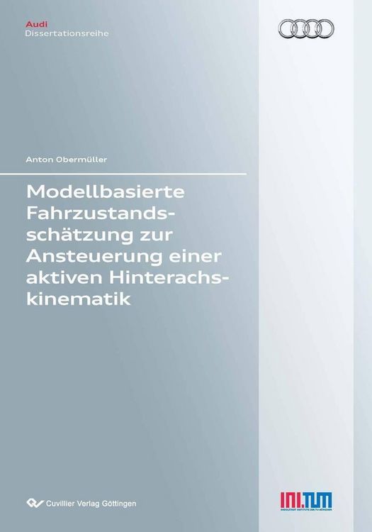 Produktbild: Modellbasierte Fahrzustandssch&auml;tzung zur Ansteuerung einer aktiven Hinterachskinematik