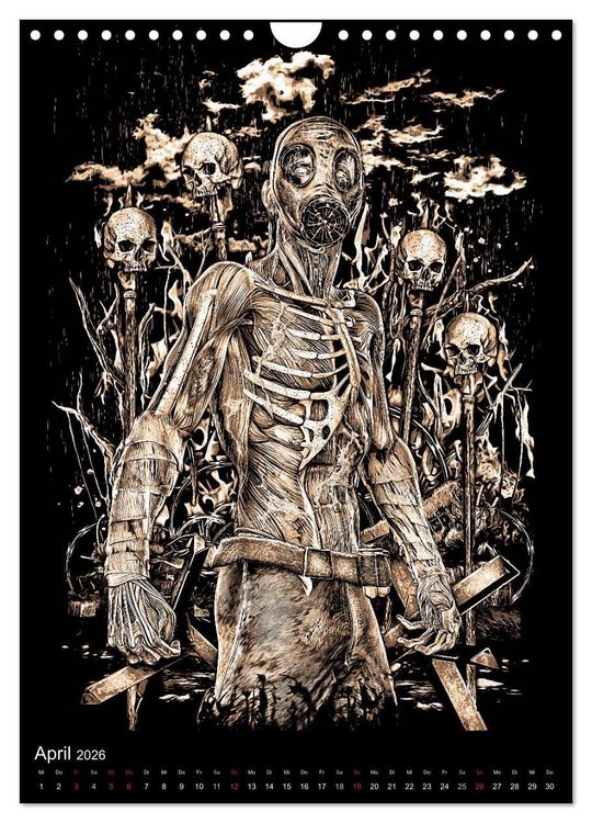 Produktbild: BLOODBOY/WAR ILLUSTRATION (Wandkalender 2026 DIN A4 hoch), CALVENDO Monatskalender