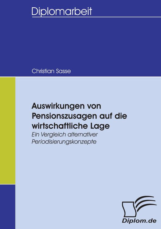 Produktbild: Auswirkungen von Pensionszusagen auf die wirtschaftliche Lage