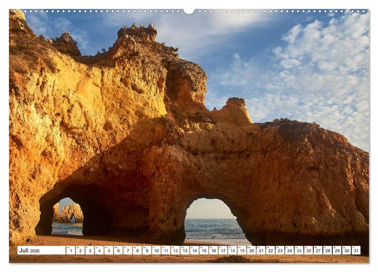 Produktbild: Algarve - Die sch&ouml;nste K&uuml;ste Europas (Wandkalender 2026 DIN A2 quer), CALVENDO Monatskalender