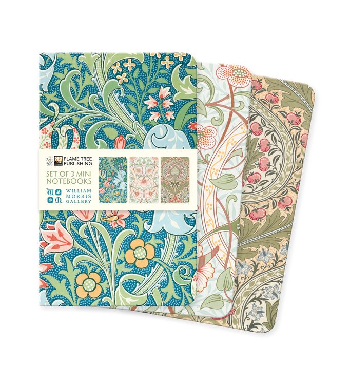 Produktbild: Dreier Set Mini-Notizb&uuml;cher: William Morris Gallerie