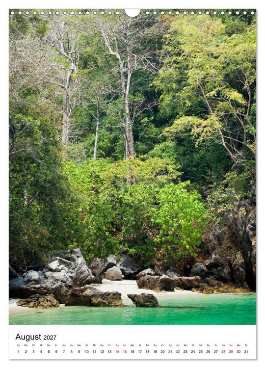 Produktbild: Thailand - Inseln und Str&auml;nde (Wandkalender 2027 DIN A3 hoch), CALVENDO Monatskalender