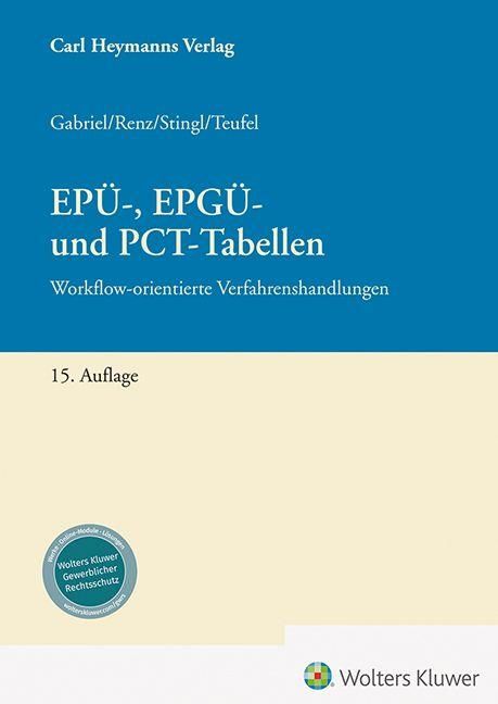 Produktbild: EP&Uuml;-, EPG&Uuml;- und PCT-Tabellen
