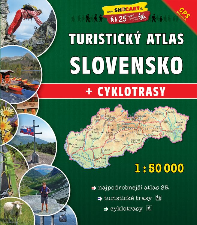 Produktbild: Slovensko Turisticky Atlas 1:50.000 A4