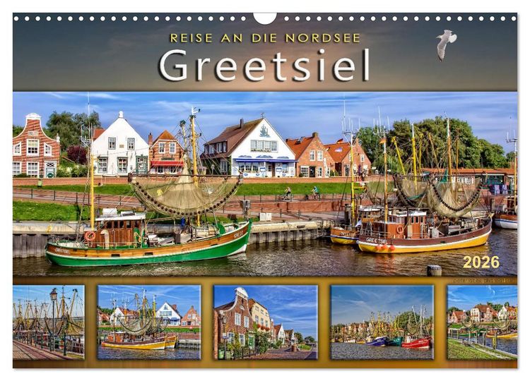 Produktbild: Reise an die Nordsee - Greetsiel (Wandkalender 2026 DIN A3 quer), CALVENDO Monatskalender