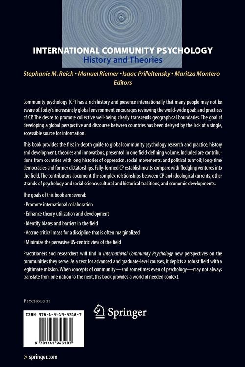 Produktbild: International Community Psychology