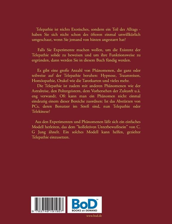 Produktbild: Telepathie f&uuml;r Anf&auml;nger