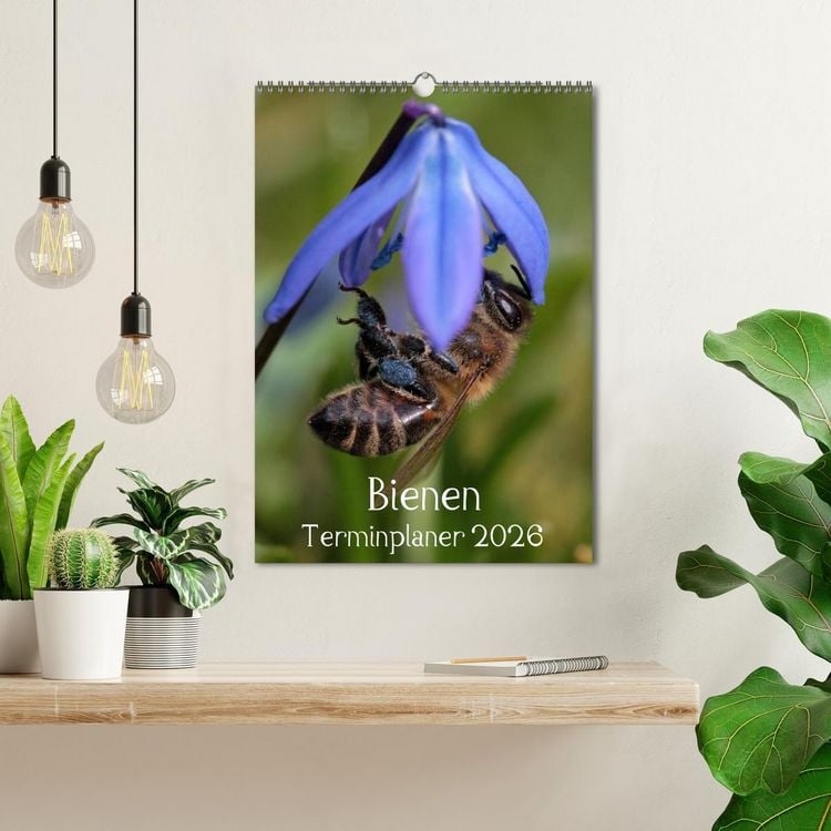 Produktbild: Bienen-Terminplaner 2026 (Wandkalender 2026 DIN A3 hoch), CALVENDO Monatskalender