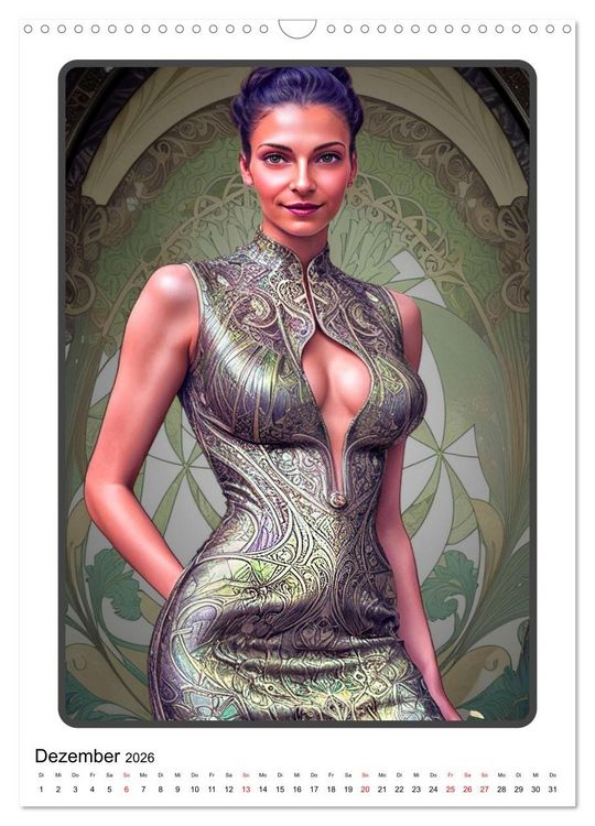 Produktbild: Modefantasien (Wandkalender 2026 DIN A3 hoch), CALVENDO Monatskalender