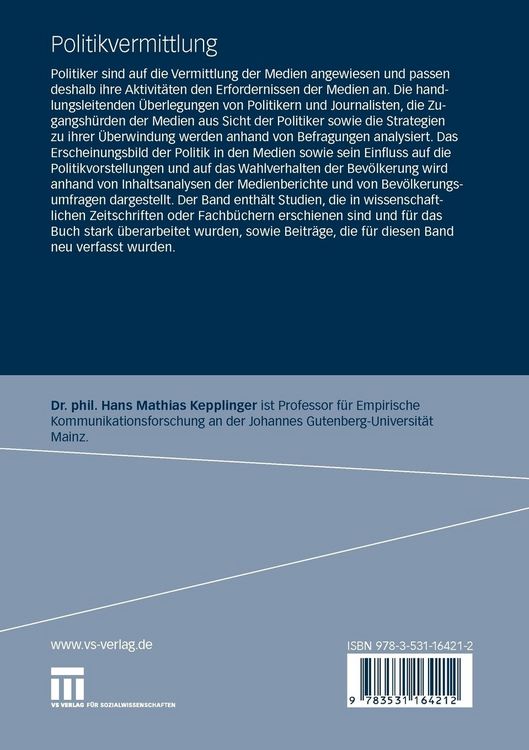 Produktbild: Politikvermittlung