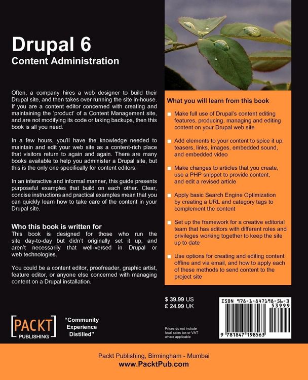Produktbild: Drupal 6 Content Administration