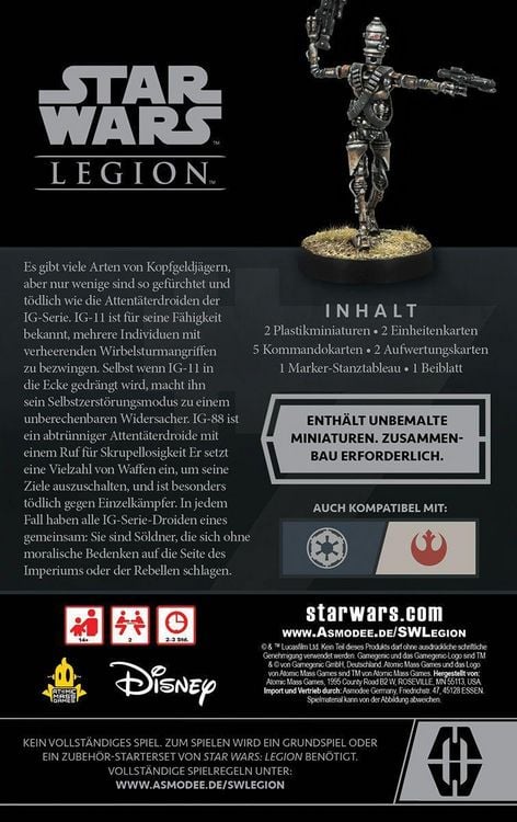 Produktbild: Davy, A: Star Wars Legion - Attent&auml;terdroiden der IG-Serie