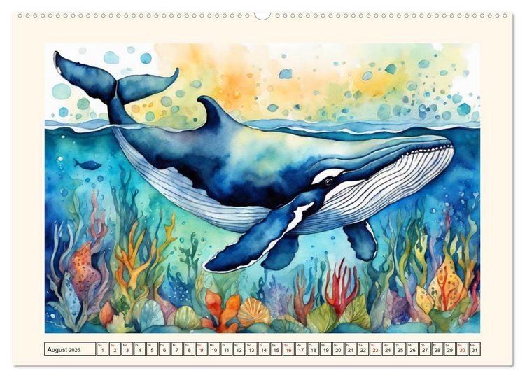 Produktbild: Geheimnisvolle Unterwasserwelten (Wandkalender 2026 DIN A2 quer), CALVENDO Monatskalender