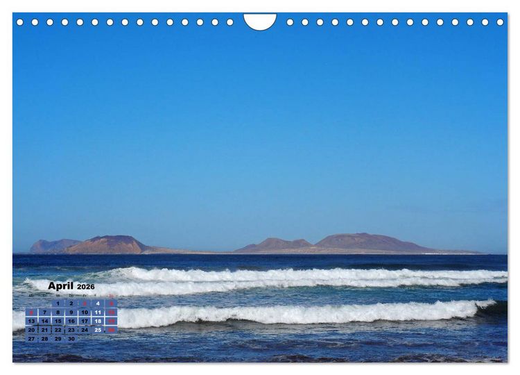 Produktbild: Lanzarote - Land der schwarzen Erde (Wandkalender 2026 DIN A4 quer), CALVENDO Monatskalender
