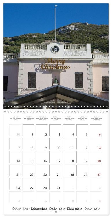 Produktbild: Gibraltar - Where Britain borders Spain (Wall Calendar 2026 12 &times; 12 Inch) CALVENDO 12 Month Wall Calendar