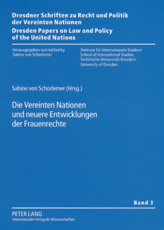 Produktbild: Die Vereinten Nationen und neuere Entwicklungen der Frauenrechte