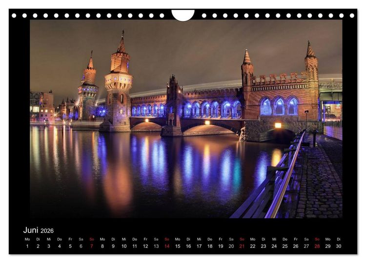 Produktbild: Berlin bei Nacht 2026 (Wandkalender 2026 DIN A4 quer), CALVENDO Monatskalender
