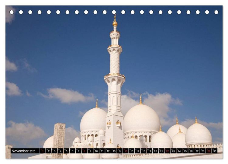Produktbild: Emirat Abu Dhabi (Tischkalender 2026 DIN A5 quer), CALVENDO Monatskalender