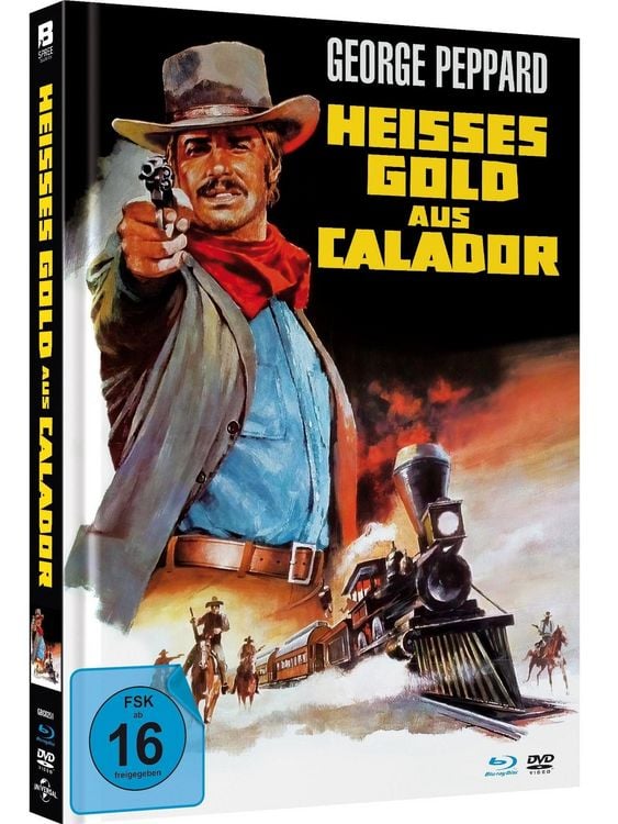 Produktbild: Hei&szlig;es Gold aus Calador - Limited Mediabook (Kinofassung von einem 2K-Master abgetastet, Blu-ray+DVD+Booklet)
