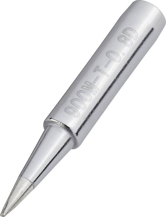 Produktbild: TOOLCRAFT T-0,8D L&ouml;tspitze Mei&szlig;elform Spitzen-Gr&ouml;&szlig;e 0.8 mm Spitzen-L&auml;nge 17 mm Inhalt 1 St.