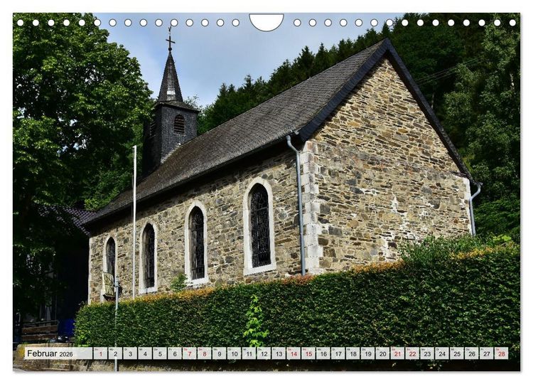 Produktbild: Kirchen und Kapellen rund um Simmerath (Wandkalender 2026 DIN A4 quer), CALVENDO Monatskalender