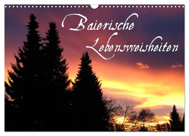 Produktbild: Baierische Lebensweisheiten (Wandkalender 2026 DIN A3 quer), CALVENDO Monatskalender