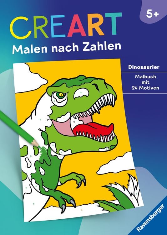 Produktbild: CreArt Malen nach Zahlen ab 5: Dinosaurier