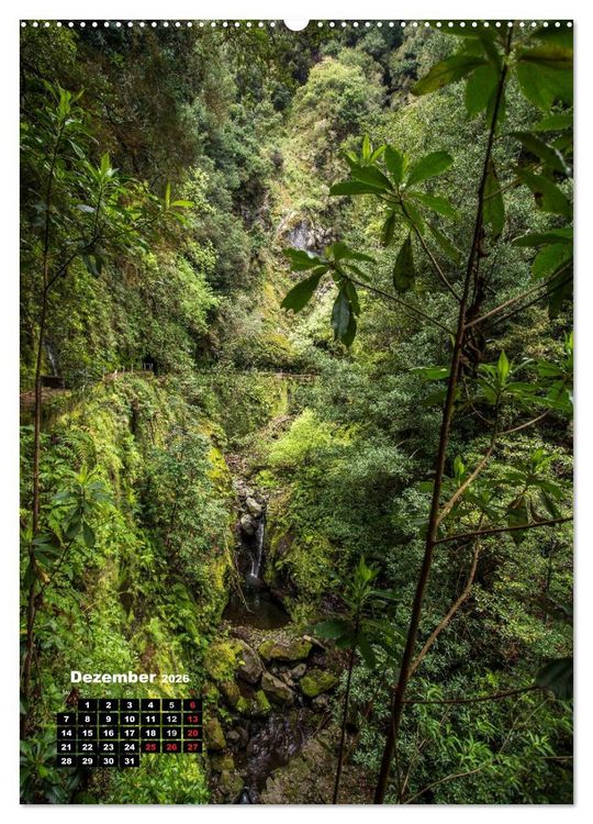 Produktbild: Levadas - Wasserwege auf Madeira (Wandkalender 2026 DIN A2 hoch), CALVENDO Monatskalender