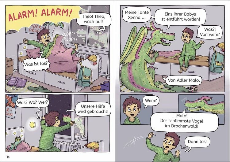 Produktbild: Lesel&ouml;wen Comics 1. Klasse - Entf&uuml;hrung im Drachenwald