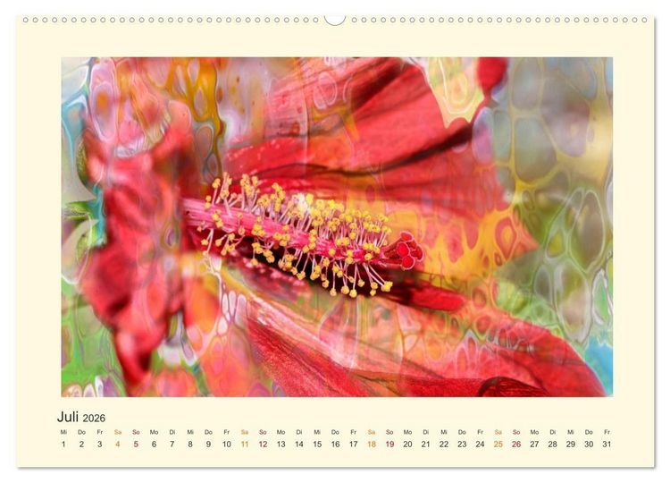 Produktbild: Fotografie trifft Malerei (hochwertiger Premium Wandkalender 2026 DIN A2 quer), Kunstdruck in Hochglanz